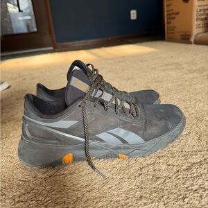 Reebok Men's Black and Orange Athletic Shoes